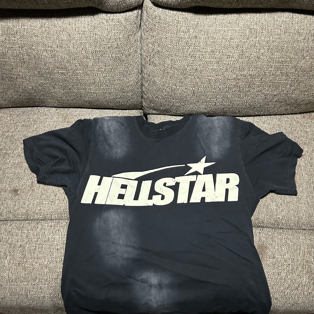 Hellstar Navy Blue Short Sleeve Tee